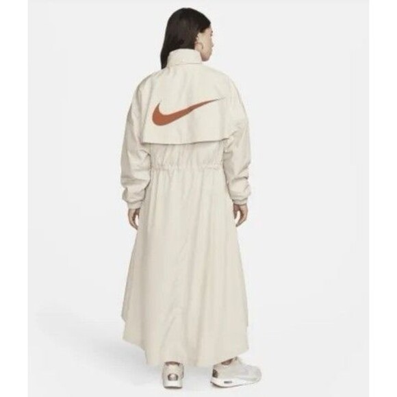 Nike Sportswear Essential Trench Coat Lightweight Women XL Oversized UV Protect - Picture 9 of 11
